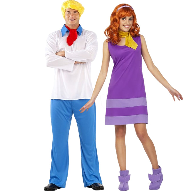 Fatos de casal Fred Jones e Daphne de Scooby-Doo