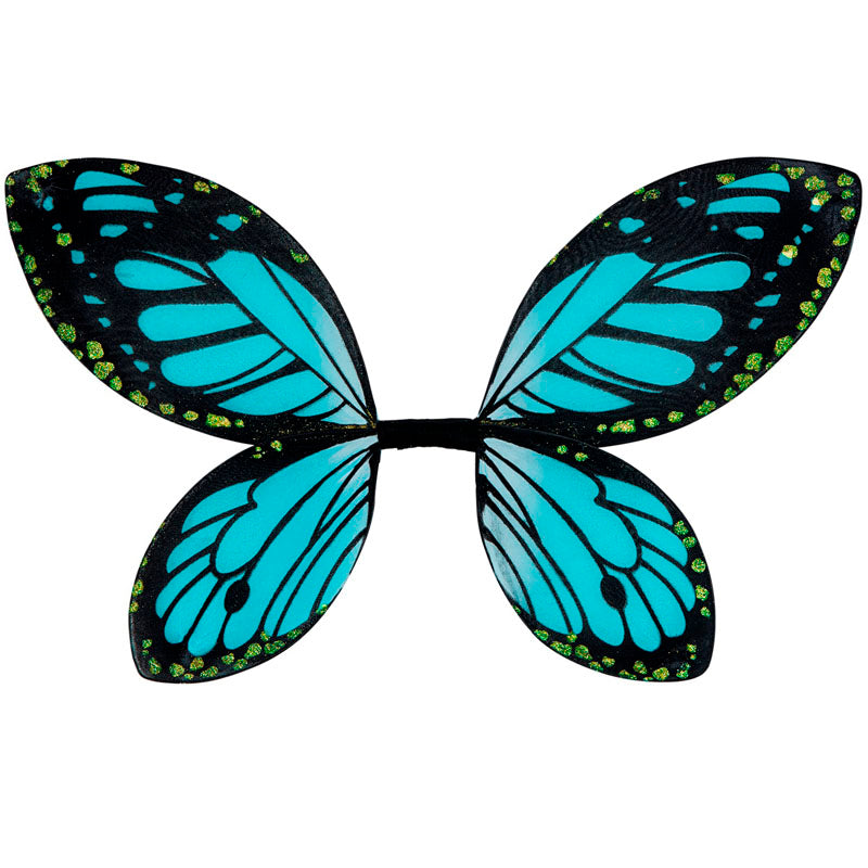Alas de mariposa infantiles negras y azules Packaging