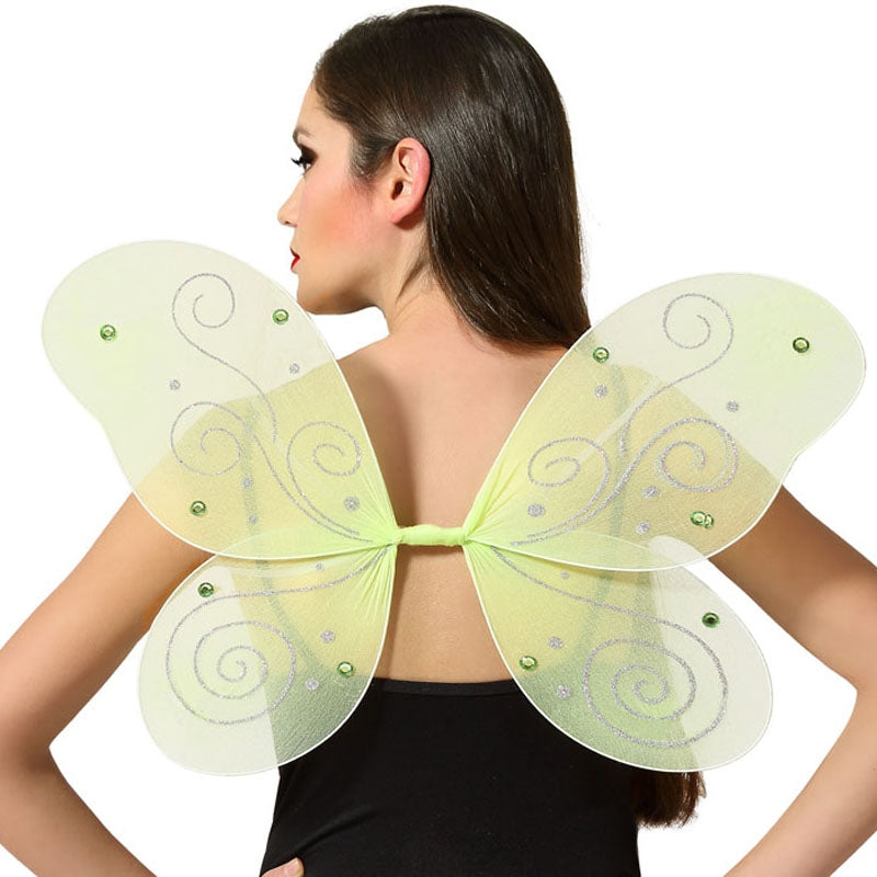 Alas verdes de hada mágica