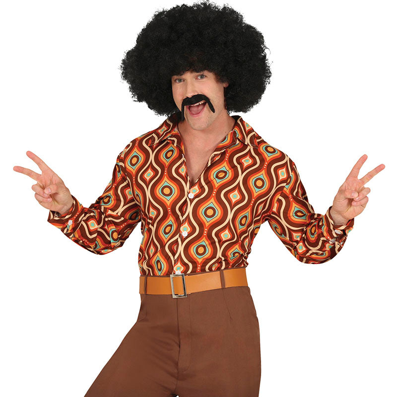 Camisa Psicodélica Años 70 para Hombre