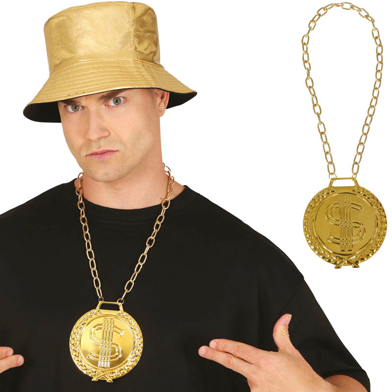 Collar con medallón de dólar