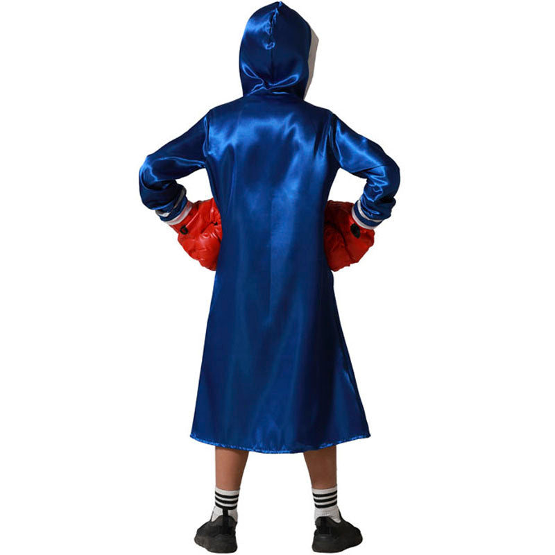 Disfraz para niño y niña de Boxeador azul Espalda