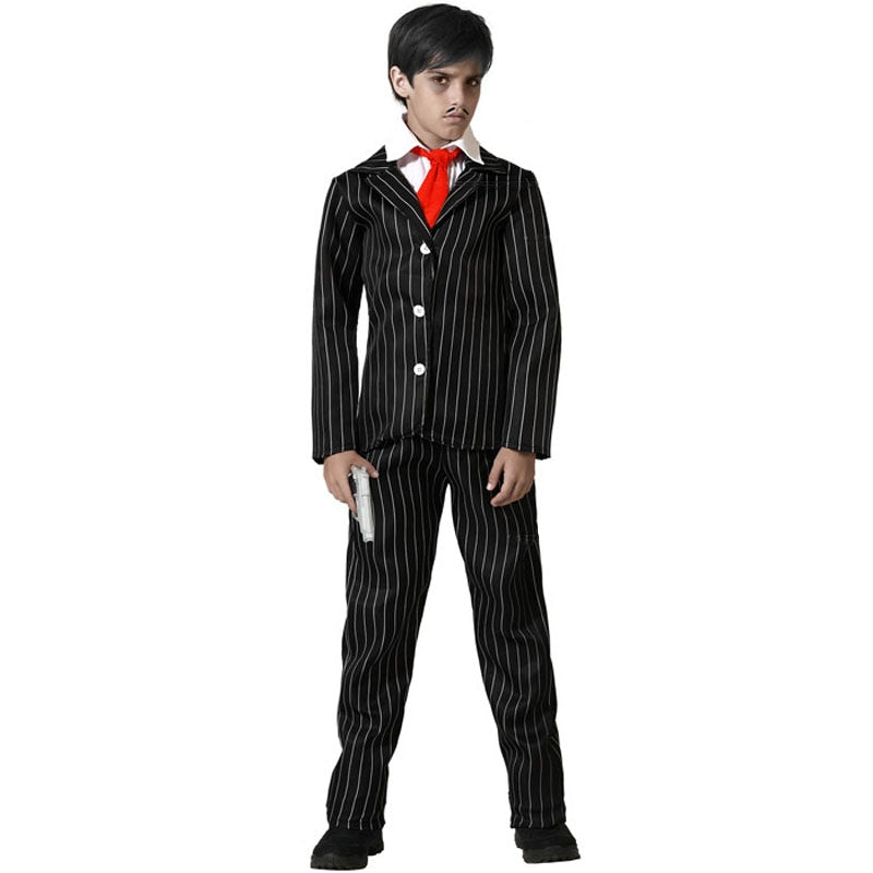 Disfraz de Padre de la Familia Tétrica para niño