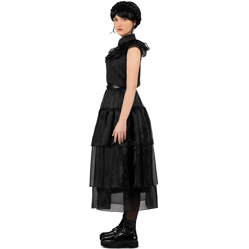 Disfraz de Niña Tétrica Reina del baile para mujer Perfil