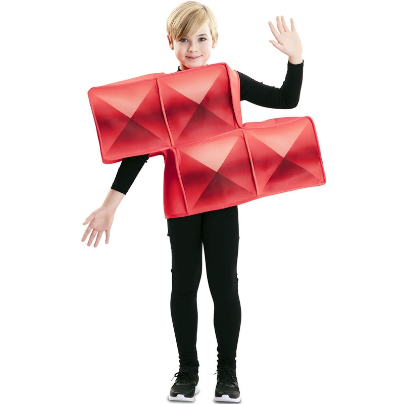 Disfraz de Tetris Rojo para niños