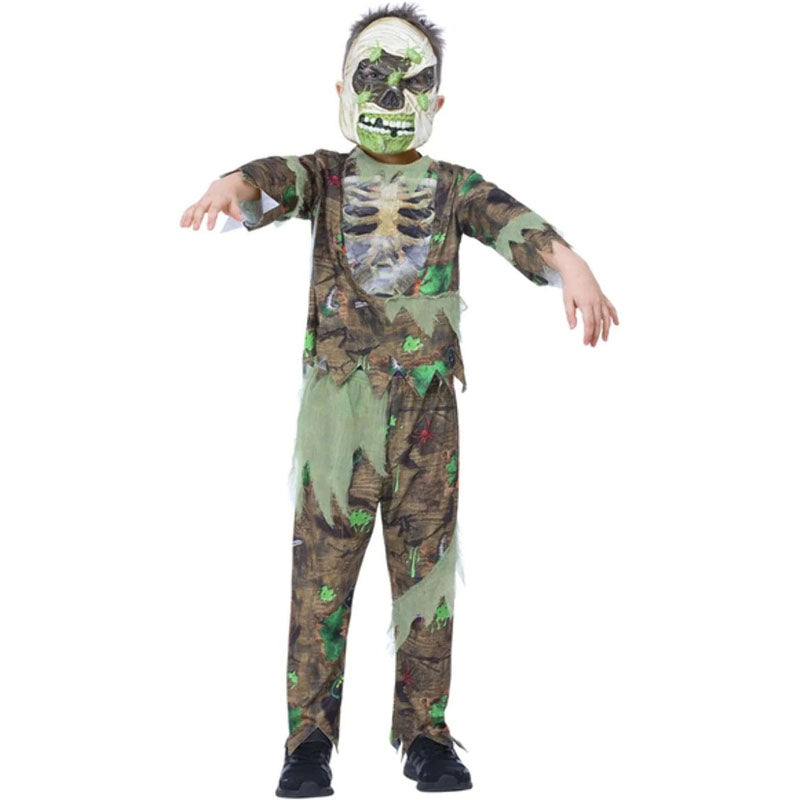 Disfraz de Zombie con insectos para niño