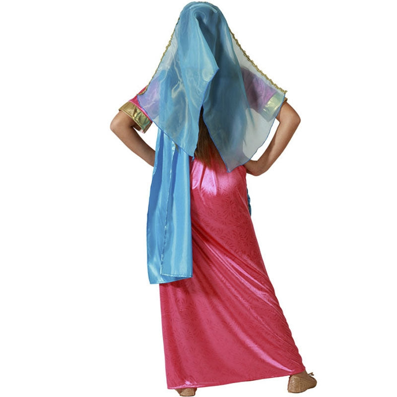 Disfraz de Princesa Hindú para niña Espalda