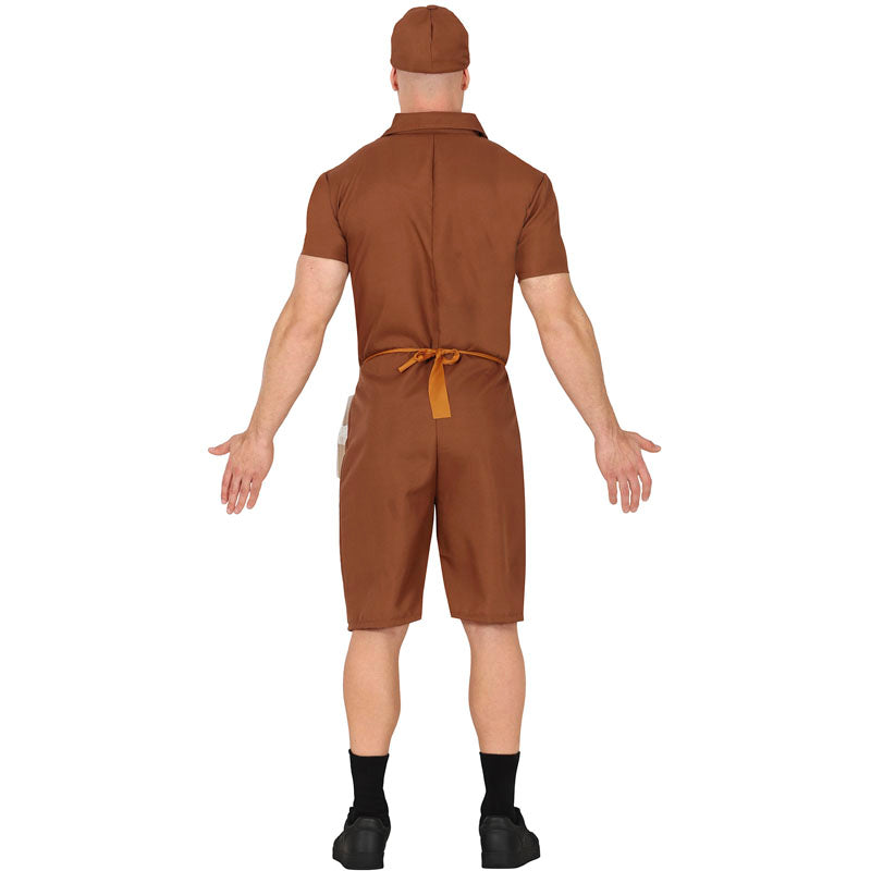 Disfraz de Repartidor de sorpresas para hombre Espalda