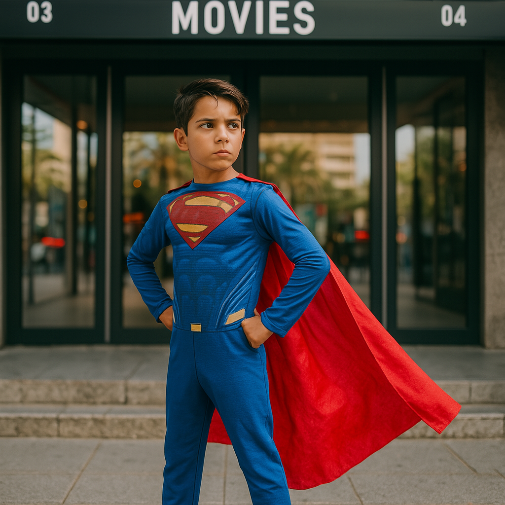 Fato de Super-herói Superman clássico para menino