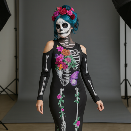 Fatos de Catrina para mulher