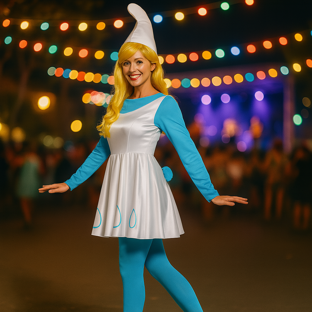 Fato de Smurfette para mulher