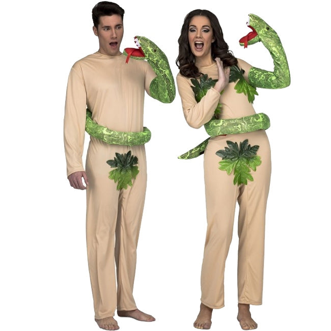 Pareja Adan y Eva paraíso