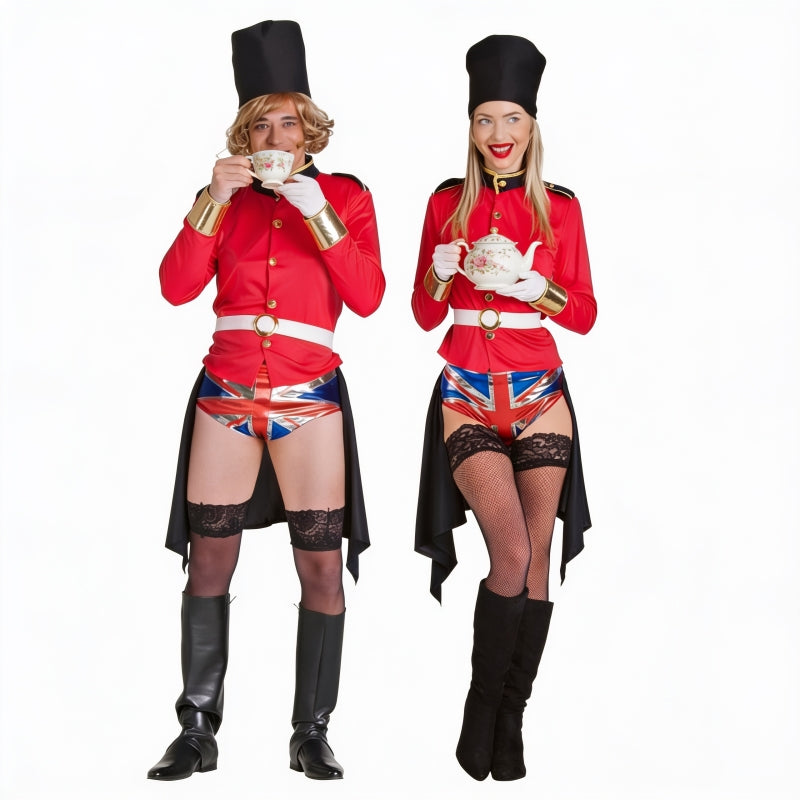 Fatos de casal Guardas Reais ingleses exibicionistas
