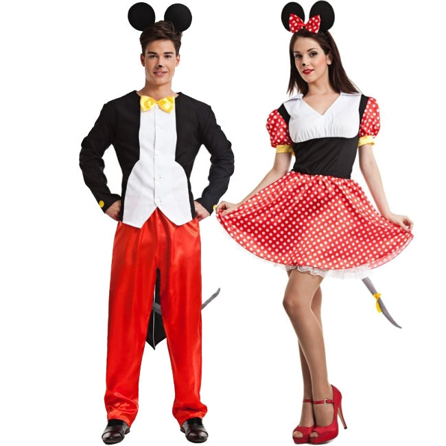 Pareja Ratoncitos Mickey y Minnie Mouse