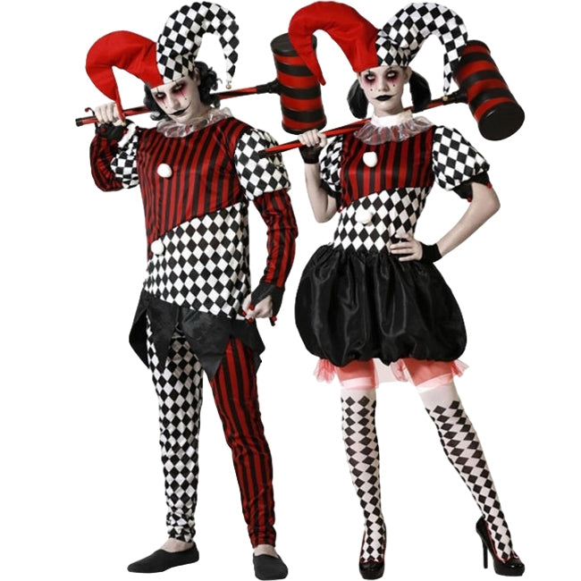 Fatos de casal Arlequins negros