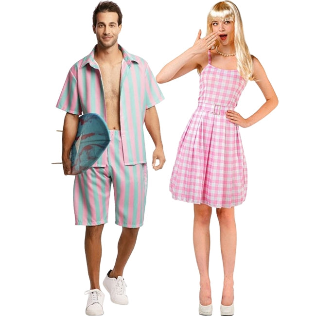 Fatos de casal Barbie e Ken