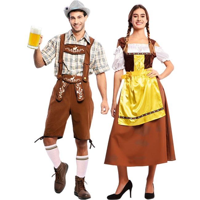 Fatos de casal Bávaros Alemães Oktoberfest