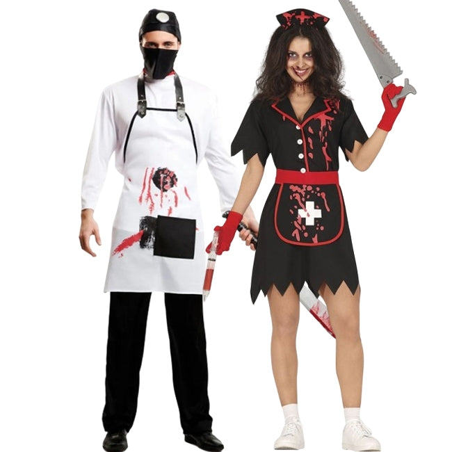 Fatos de casal Médico e Enfermeira Killer