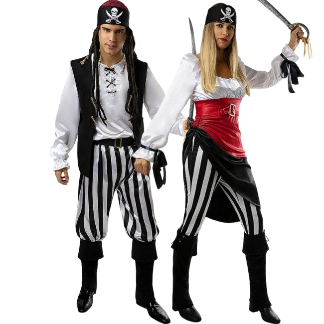 Fatos de casal Piratas Aventureiros