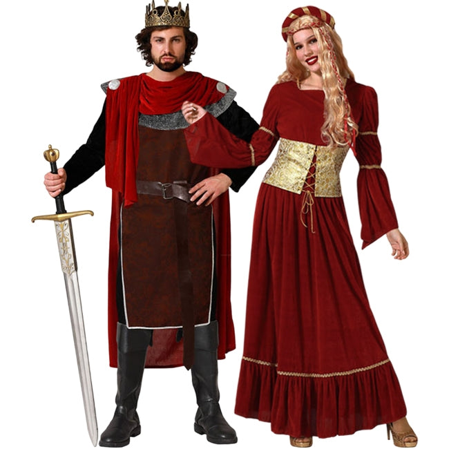 Rey y Dama Medieval para disfrazarte en pareja