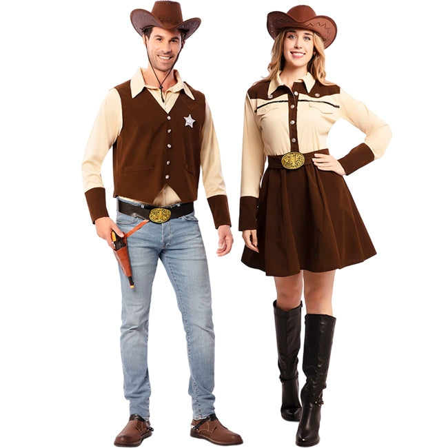 Fatos de casal Xerifes do Condado