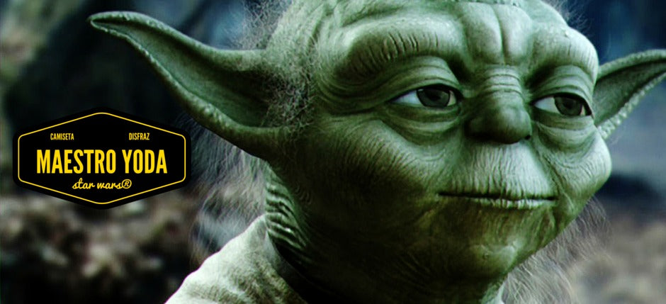 Disfrazarse de Maestro Yoda con una simple camiseta