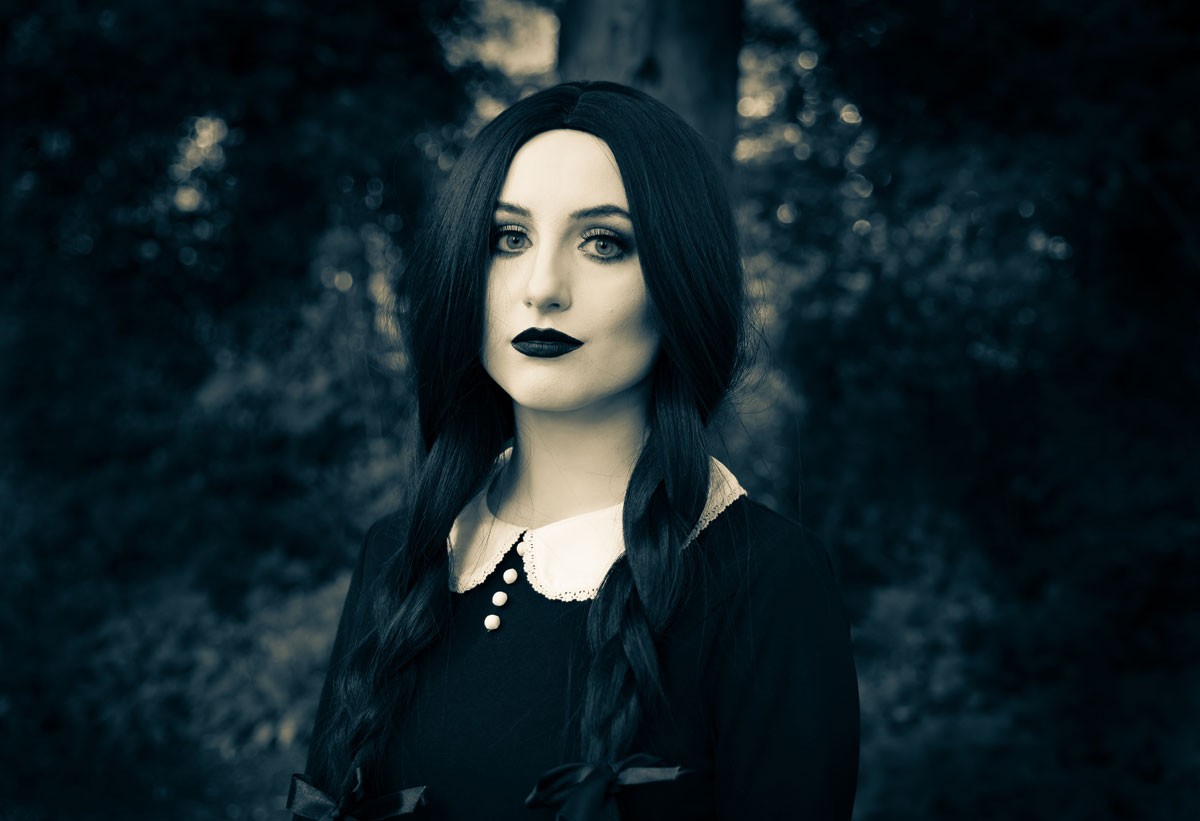 disfraz Miércoles Addams casero