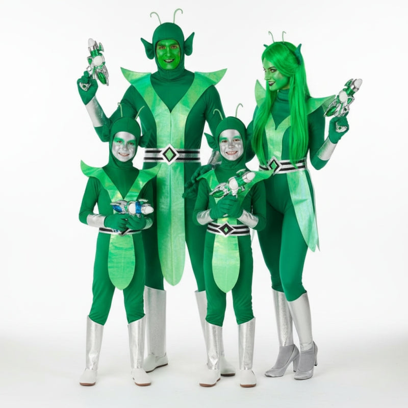 Grupo de Alienígenas verdes