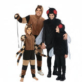 Grupo de Aranhas e moscas