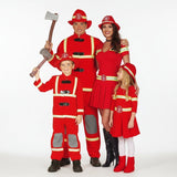 Grupo de Bombeiros vermelhos