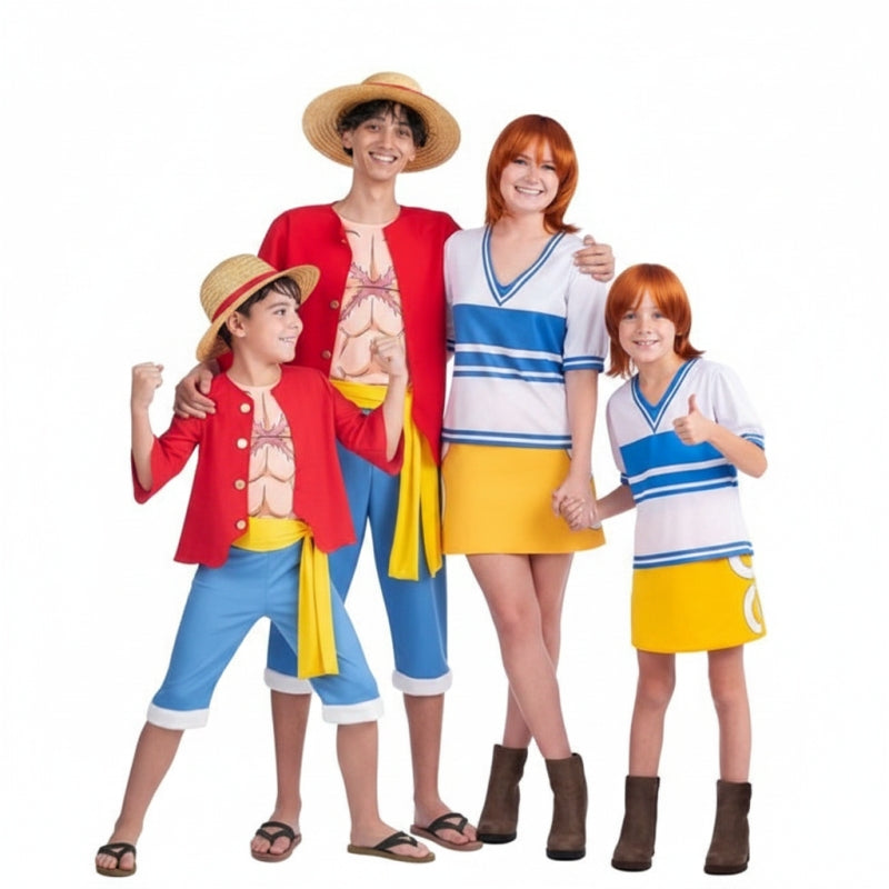 Grupo de Luffy e Nami em One Piece