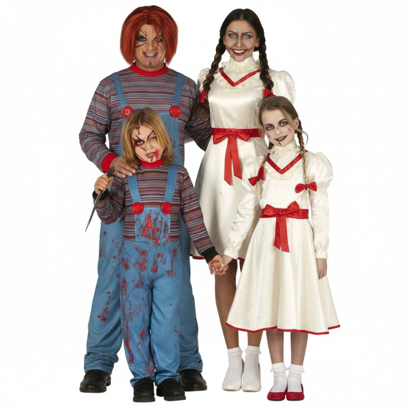 Grupo de Bonecos de Terror Chucky e Annabelle