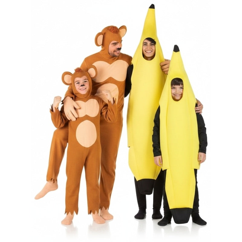 Grupo de Macacos e bananas