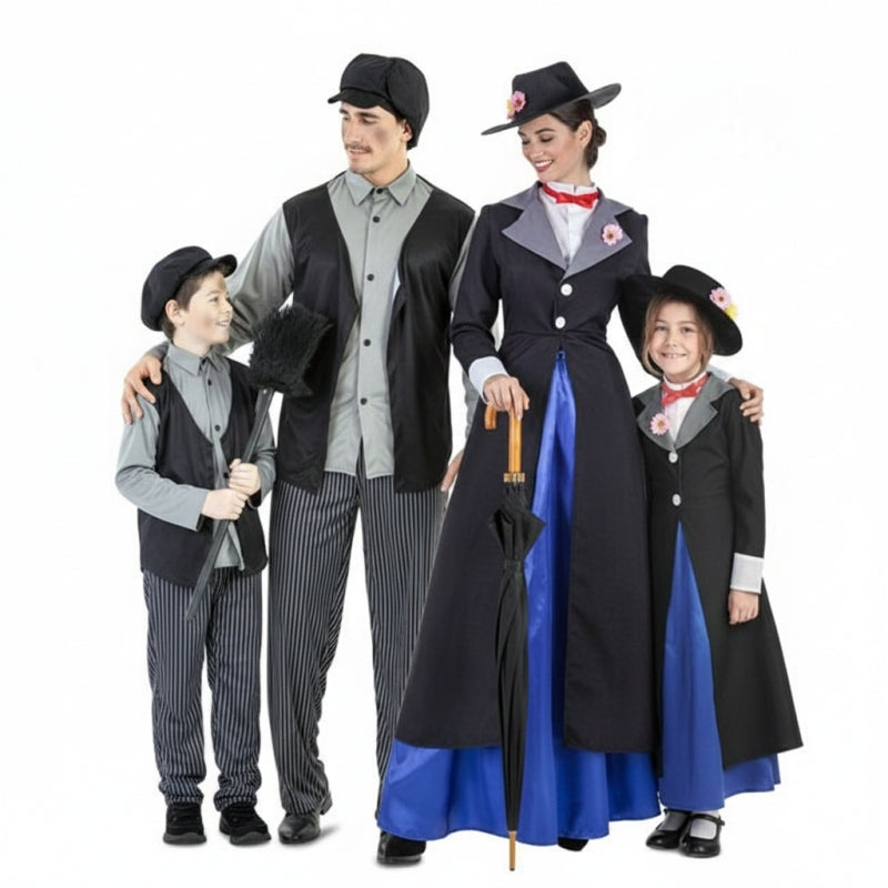Grupo de Mary Poppins e o limpa-chaminés