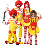 Grupo de Palhaços McDonalds sangrentos