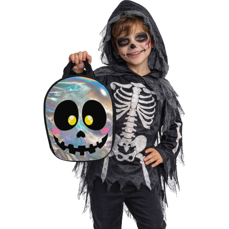 Bolsa Calavera Metalizada Detalle