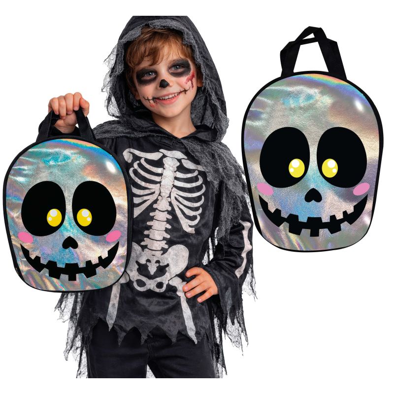 Bolsa Calavera Metalizada