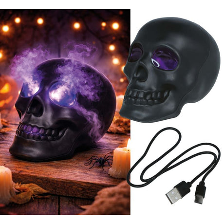 Calavera Humo con Luz Detalle
