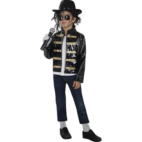 Chaqueta militar negra Michael Jackson para niño Bis