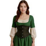 Corset Bajo Pecho Negro para mujer Medieval