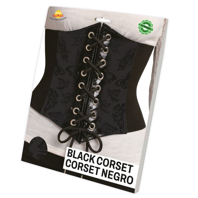 Corset negro adulta Packaging