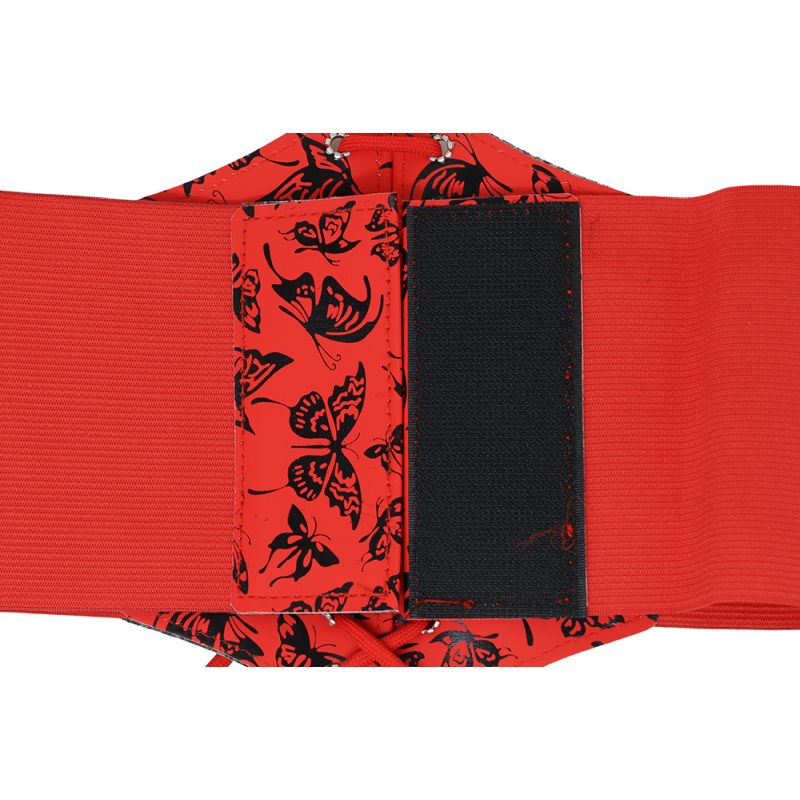 Corset rojo adulta Espalda