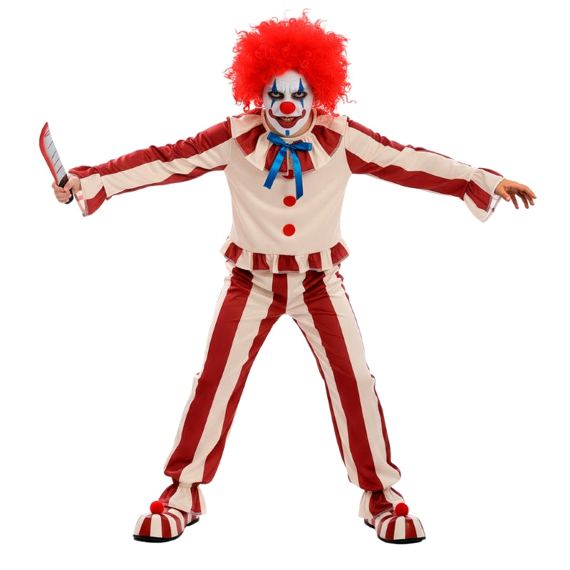 Disfraz de Payaso Asesino del Maizal para niño Bis
