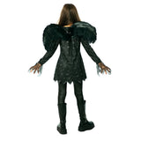 Disfraz Ángel Negro para niña Espalda