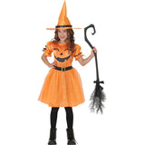 Disfraz de Bruja Calabaza con Tul para niña Bis