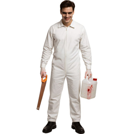 Disfraz de Buzo de Trabajo Blanco para hombre