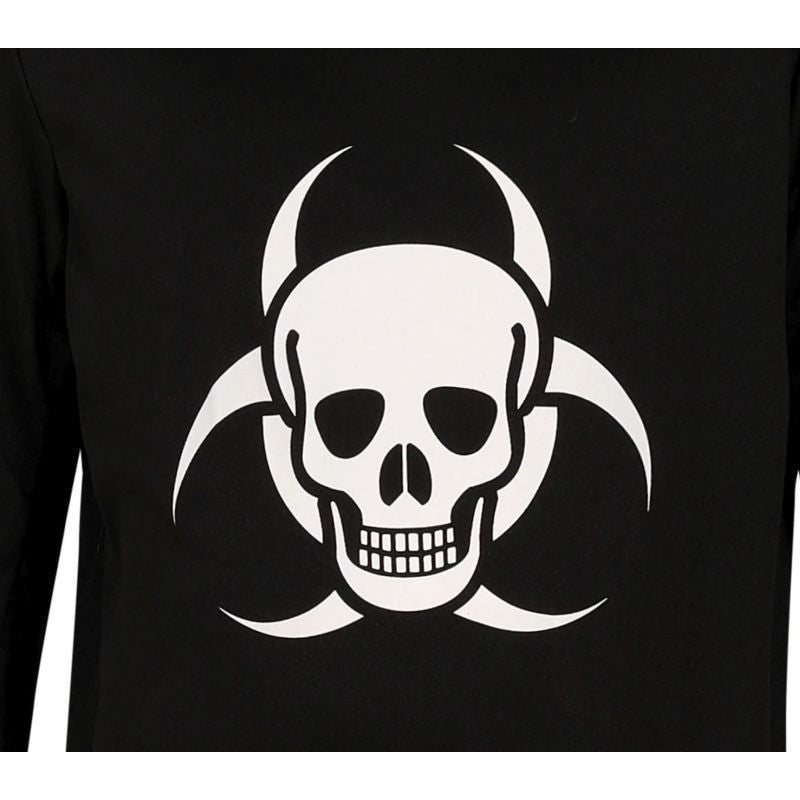 Disfraz Calavera Biohazard para niño Detalle