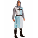Disfraz de Cruzado Azul Medieval para hombre Bis