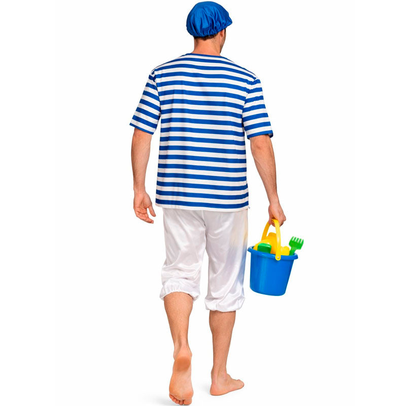 Disfraz de Bañista de los años 20 hombre espalda