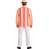 Disfraz de Bert Poppins a rayas para hombre espalda